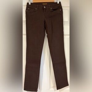 NWOT ZD Zana Di Premium Brown Denim Skinny Jeans size 5